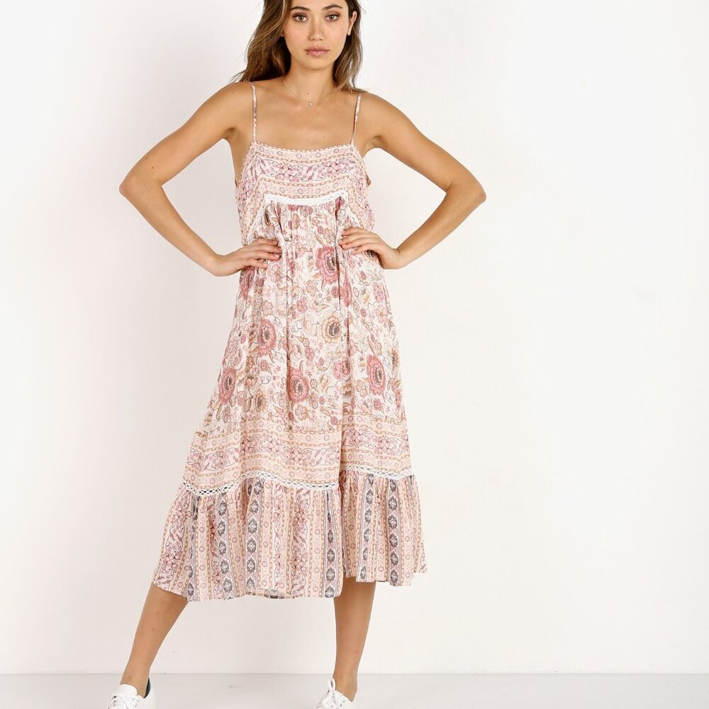 Spell & The Gypsy Collective Zahara Midi Dress | Size Small | Floral Boho Style